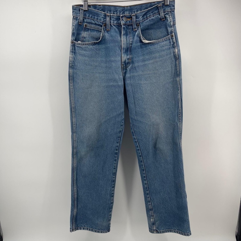Vintage 90s Dickies Relaxed Fit Straight Leg Denim Jeans Blue C993 RNB 32x30